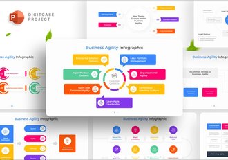 丰富多彩业务信息图形PPT模板 - 顶尖PPT