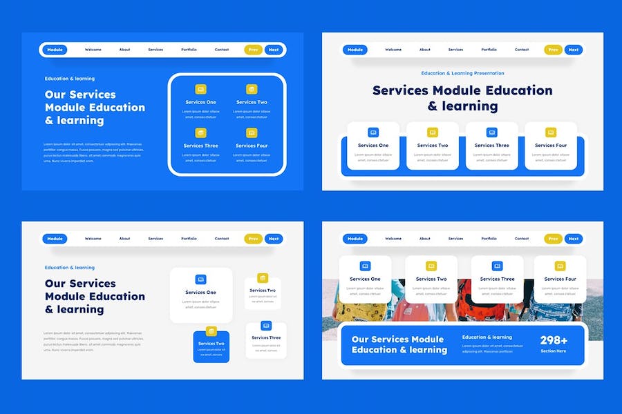 教育培训单元学习课程PPT模板 - 顶尖PPT