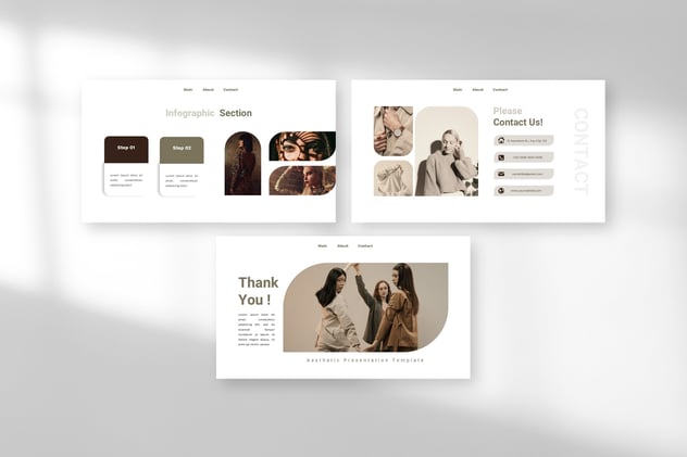 简约美学写真摄影PPT模板 - 顶尖PPT