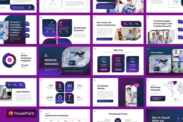 医学研究治疗康复PPT模板 - 顶尖PPT