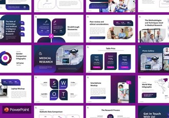 医学研究治疗康复PPT模板 - 顶尖PPT