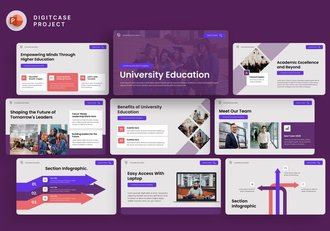 大学教育培训课程展示PPT模板 - 顶尖PPT