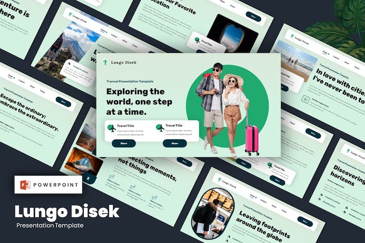 旅游攻略指南推介目的地宣传展示方案PPT模板 - 顶尖PPT