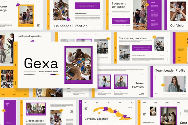 商务风格机构概览Powerpoint模板 - 顶尖PPT