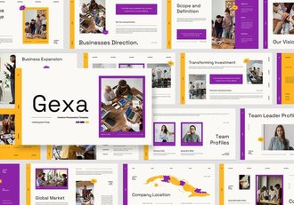 商务风格机构概览Powerpoint模板 - 顶尖PPT