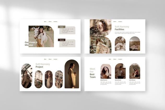 简约美学写真摄影PPT模板 - 顶尖PPT