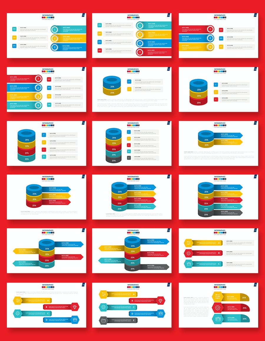 卡通商务插画要点图形国家地图PPT模板 - 顶尖PPT