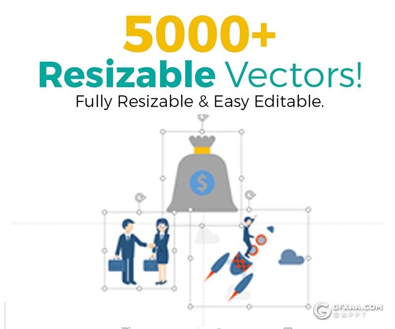 413页国外高端商务多用途创意图形PPT模板 20种主题配色3种尺寸300种预制XML配色文件 - 顶尖PPT