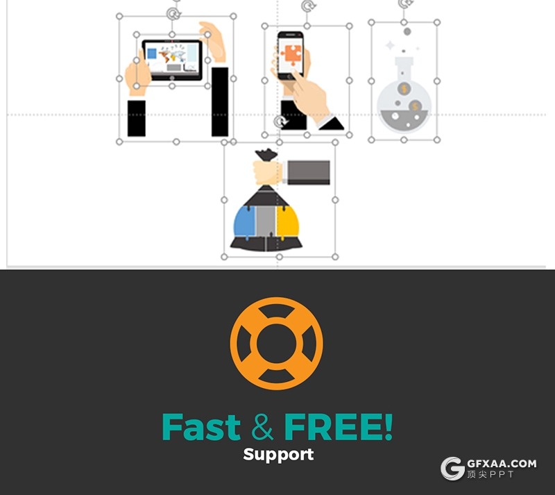 413页国外高端商务多用途创意图形PPT模板 20种主题配色3种尺寸300种预制XML配色文件 - 顶尖PPT