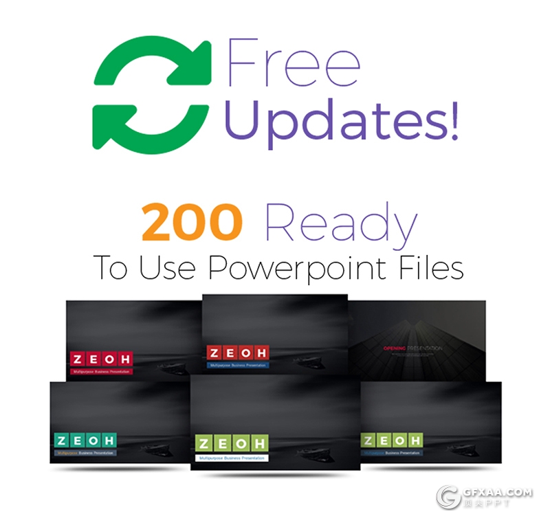 413页国外高端商务多用途创意图形PPT模板 20种主题配色3种尺寸300种预制XML配色文件 - 顶尖PPT