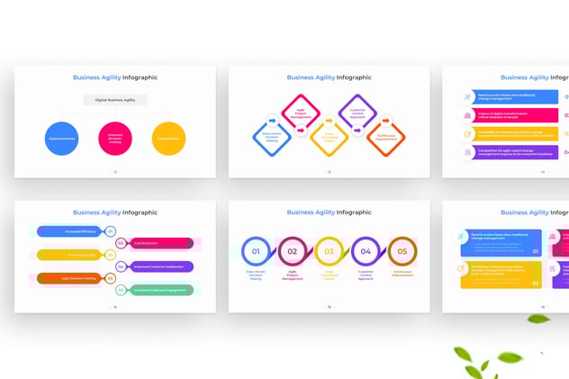 丰富多彩业务信息图形PPT模板 - 顶尖PPT