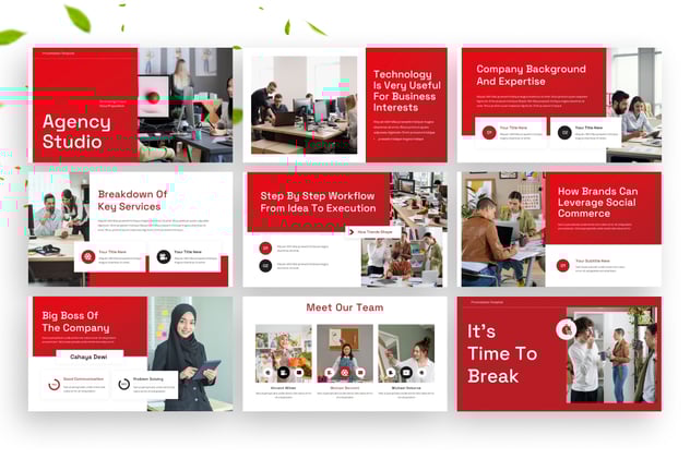 代理工作室keynote模板 - 顶尖PPT