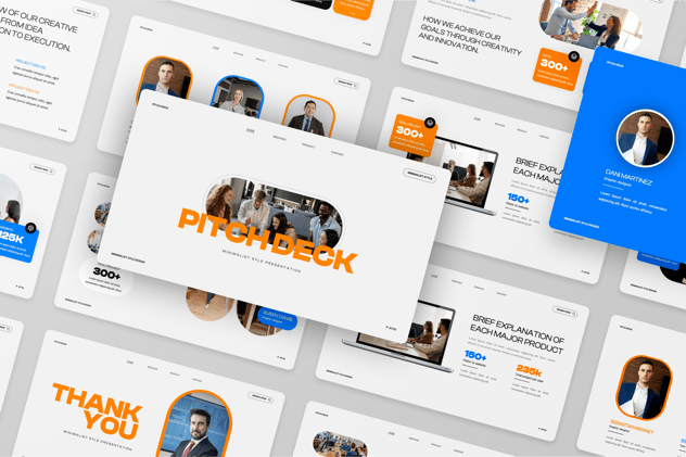 现代极简风格商务演示汇报PPT模板 - 顶尖PPT