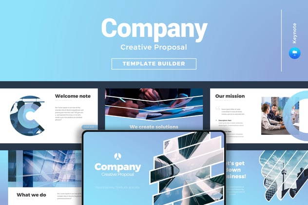 公司创意信息图形图表世界地图keynote模板 - 顶尖PPT