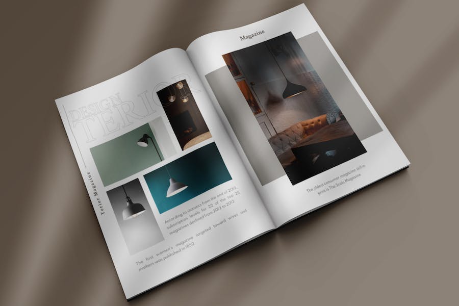 室内设计家具杂志PPT模板 - 顶尖PPT