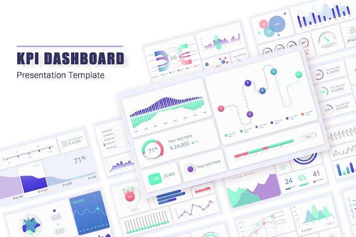 项目管理KPI绩效指标数据监控PPT模板 - 顶尖PPT