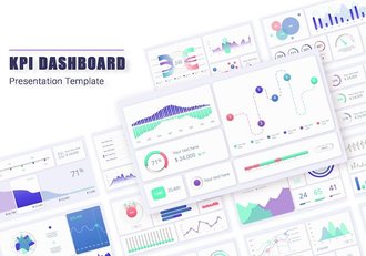 项目管理KPI绩效指标数据监控PPT模板 - 顶尖PPT