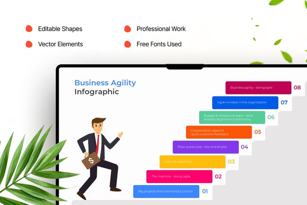 丰富多彩业务信息图形PPT模板 - 顶尖PPT
