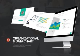 可视化折线条形数据图形PPT模板 - 顶尖PPT