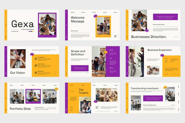 商务风格机构概览Powerpoint模板 - 顶尖PPT