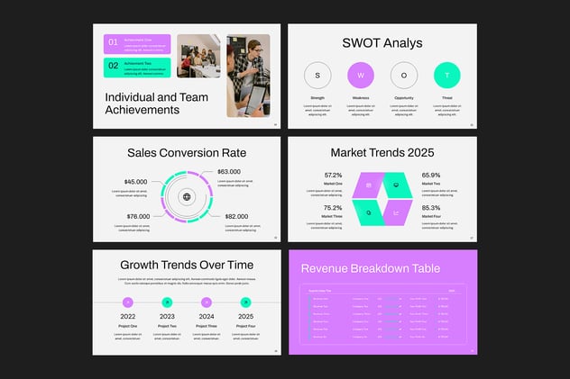销售业绩报告分析PPT模板 - 顶尖PPT