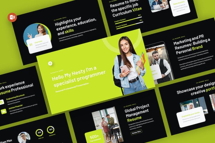 个人求职简历PPT模板 - 顶尖PPT