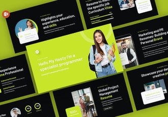 个人求职简历PPT模板 - 顶尖PPT