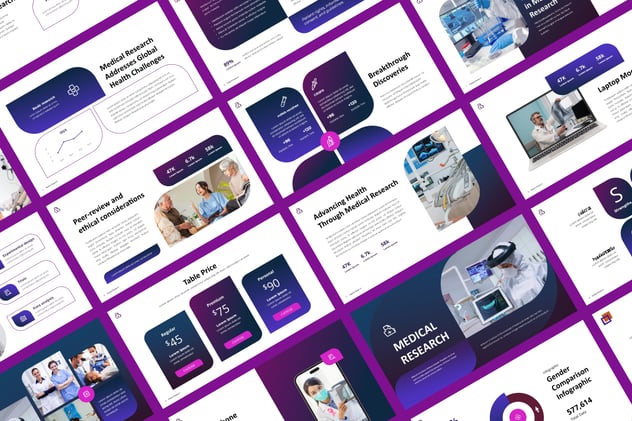 医学研究治疗康复PPT模板 - 顶尖PPT