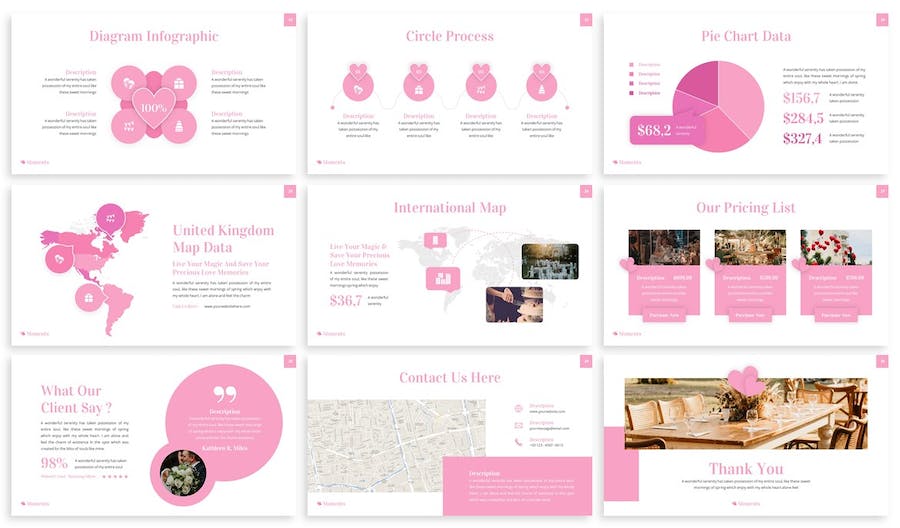 朋友圈婚礼组织策划PPT模板 - 顶尖PPT