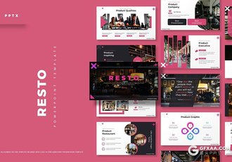 30页5种配色欧美商务风格ppt模板 - 顶尖PPT