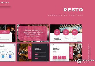 30页5种配色欧美商务风格Google slides模板 - 顶尖PPT