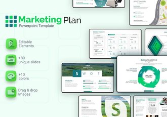 80页营销计划计划总结PPT模板 - 顶尖PPT