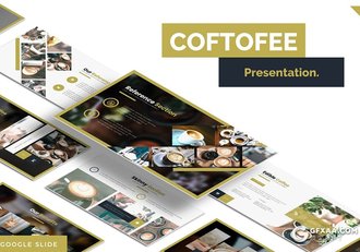30页5种配色咖啡介绍展示Google slides模板 - 顶尖PPT