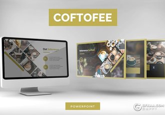 30页5种配色咖啡介绍展示ppt模板 - 顶尖PPT