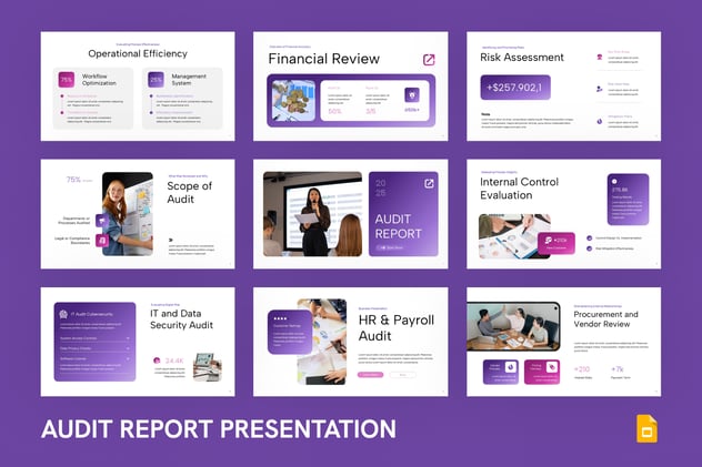 现代企业财务审计报告分析PPT模板 - 顶尖PPT