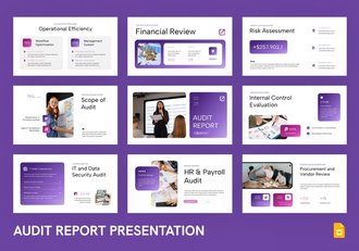 现代企业财务审计报告分析PPT模板 - 顶尖PPT