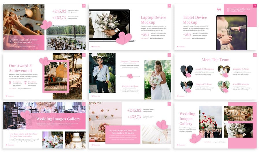 朋友圈婚礼组织策划PPT模板 - 顶尖PPT