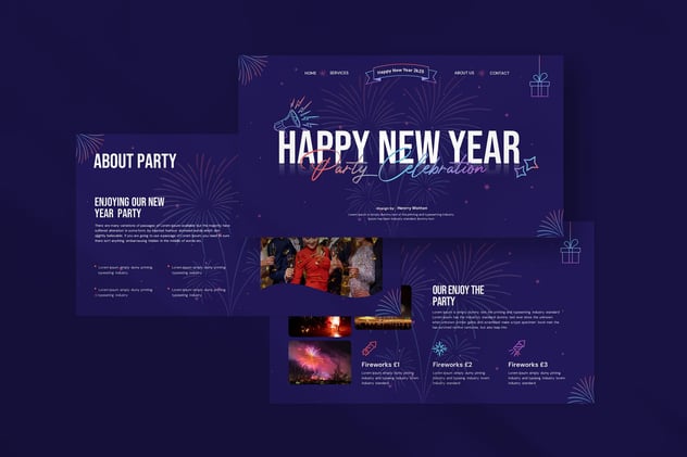 新年快乐活动策划keynote模板模板 - 顶尖PPT