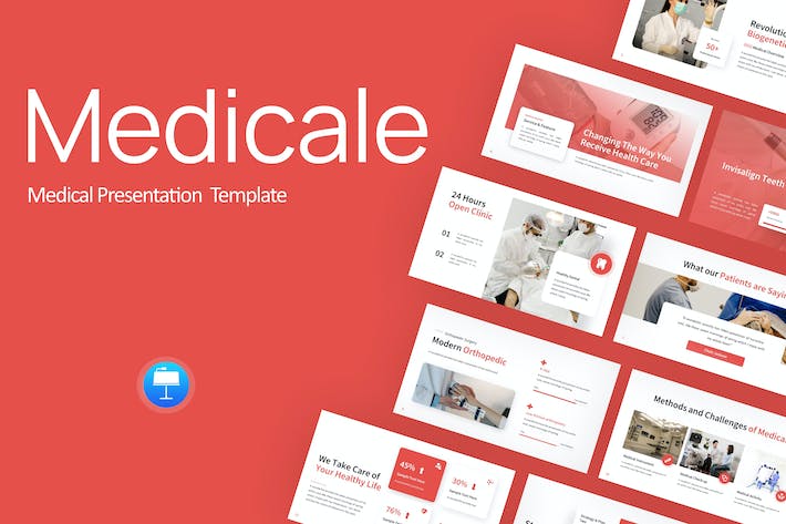 医学研究总结汇报医疗行业通用keynote模板 - 顶尖PPT