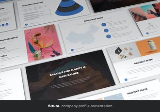 未来科技公司企业品牌宣传PPT模板 - 顶尖PPT