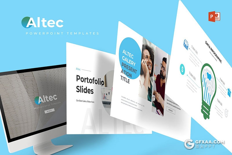 30页5种配色欧美企业年终工作汇报ppt模板 - 顶尖PPT