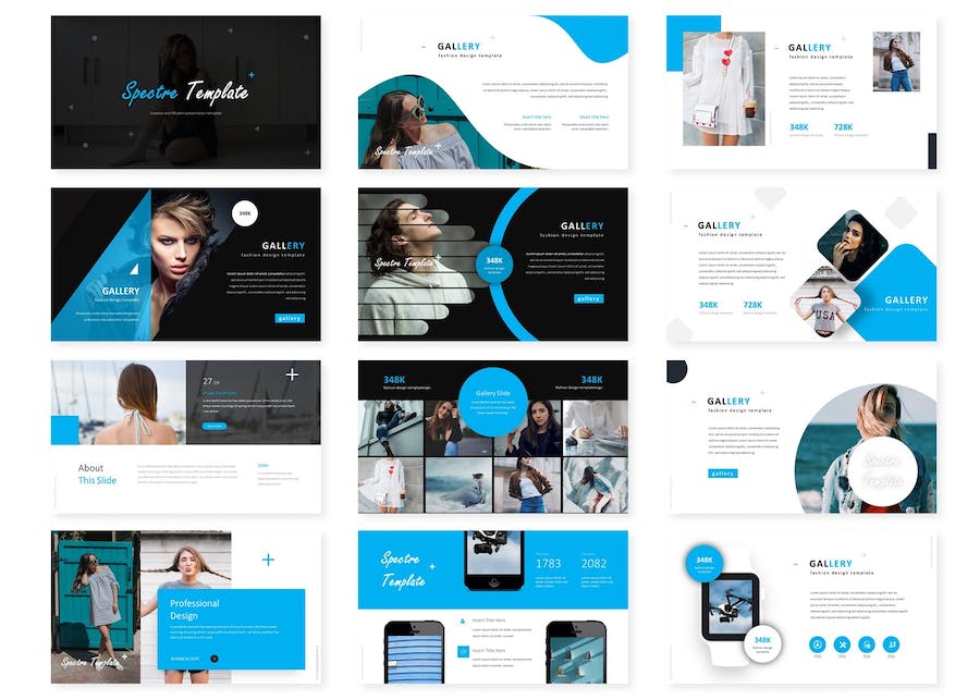 商务创意图形企业介绍PPT模板 - 顶尖PPT