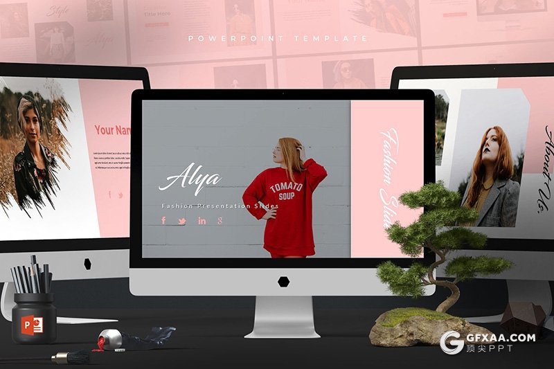 30页国外美妆服饰行业分析统计ppt模板5种主题配色 - 顶尖PPT