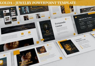 黄金珠宝首饰投资市场分析PPT模板 - 顶尖PPT