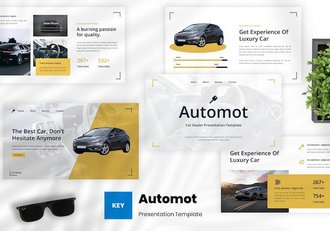 汽车销售经销商服务Keynote模板 - 顶尖PPT