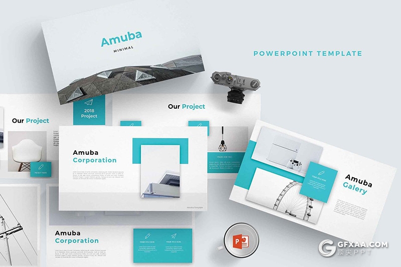 30页5种配色商务年终工作总结汇报PPT模板 - 顶尖PPT