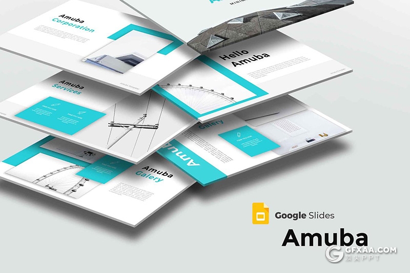 30页5种配色商务年终工作总结汇报Google slides模板 - 顶尖PPT