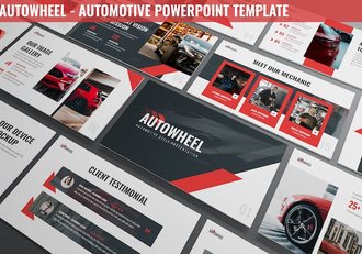 汽车车轮品牌介绍PPT模板 - 顶尖PPT