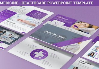 医药医疗保健产品运营数据报告PPT模板 - 顶尖PPT