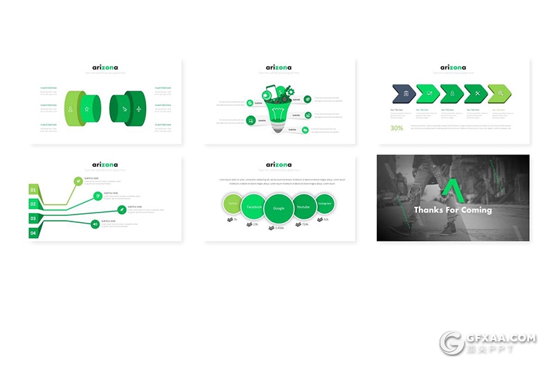 30页5种配色年终工作总结汇报ppt模板 - 顶尖PPT